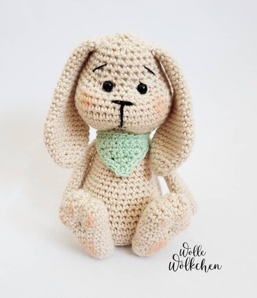 Hase Häkelanleitung, häkeln, Hoppel, Osterhase
