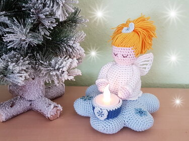 Häkelanleitung kleiner Wolkenengel