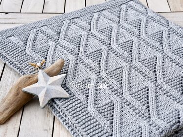 Baby Blanket „Sweet Embrace“, knitting pattern