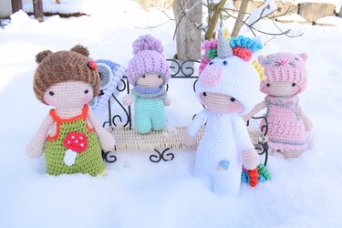 Häkelanleitung TAMITUZI Ankleide Puppe Kostüm FOXY