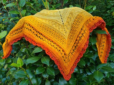 Häkelanleitung "Best Wishes" für ein Kuscheltuch