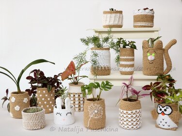 Übertopfen Set - Häkelanleitung