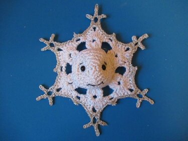 Häkelanleitung Schneeflocke