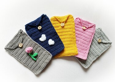 Häkelanleitung Easybüddel - Handytasche oder Hülle für Kühl- bzw. Warmpacks