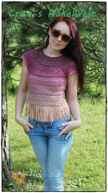 Häkelanleitung Boho Top ++ Malina ++ Alle Größen - Bild 2