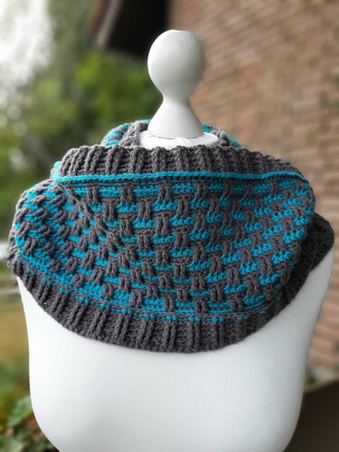 Häkelanleitung für den Loop "Wickerwork, unisex, individuell für alle Größen anpassbar;