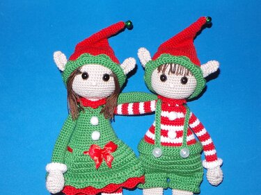 Häkelanleitung Weihnachtselfen