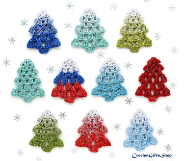Crochet Pattern Christmas Tree Ornament