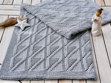 Baby Blanket „Sweet Embrace“, knitting pattern