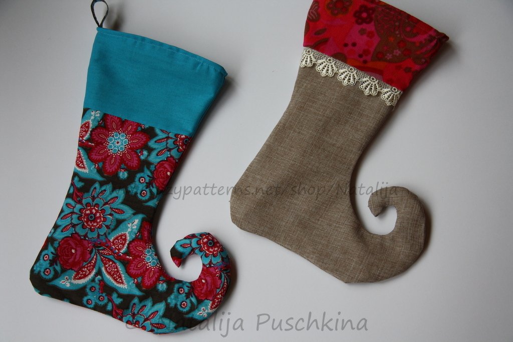 Nähanleitung für schöne Weihnachtsstiefel