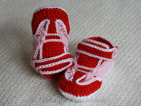 Häkelanleitung für Babyschuhe aus Catania Wolle