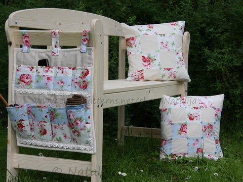 Nähanleitung für Stuhl / Bett: Utensilo und Kissen