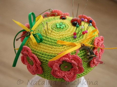 Häkelanleitung für ein praktisches Nadelkissen