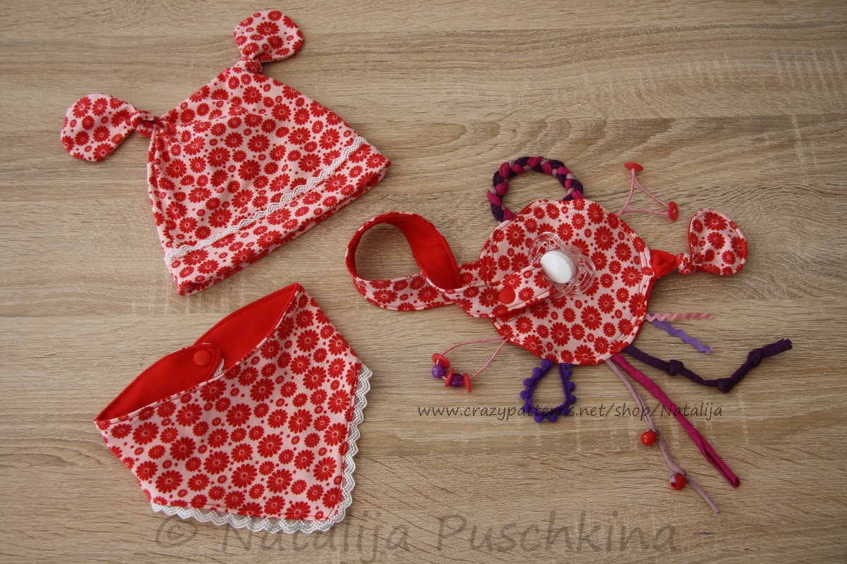 Nähanleitung 3 in 1: Mütze, Loop und Knistertuch