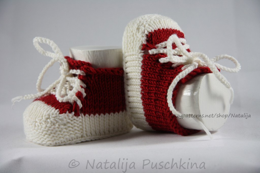 Strickanleitung für Anfänger - Babyschuhe
