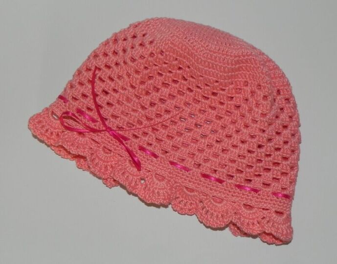 E-Book / PDF Häkelanleitung Sommermütze Romantik Sommerhut Hut Mütze