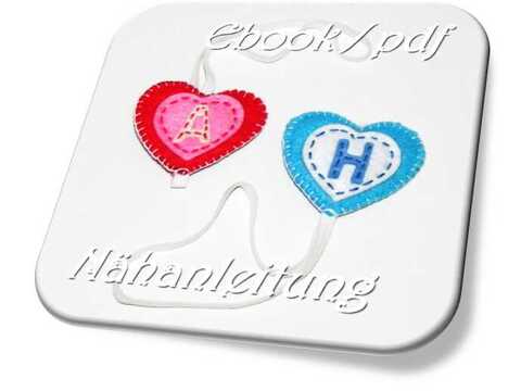 Nähanleitung Kostenlos - Lesezeichen Buchstaben