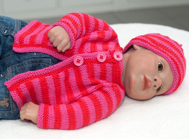 Babyset "Leonie" - Jacke und Mütze