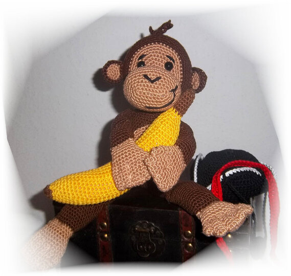 E-Book - Häkelanleitung Amigurumi Äffchen Linus