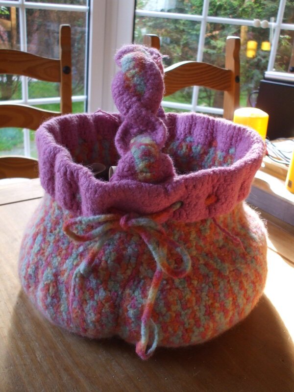 E-BOOK Häkelanleitung gefilzter Häkelkorb