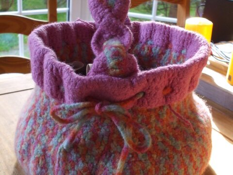 E-BOOK Häkelanleitung gefilzter Häkelkorb