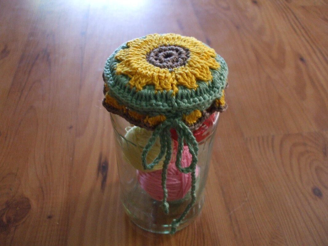 E-BOOK Häkelanleitung Häkeldeckel "Sonnenschein"