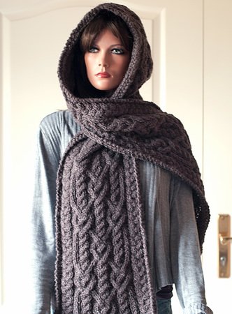 Hooded scarf "Ingrid"