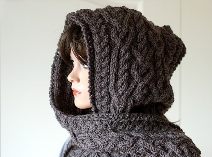 Hooded scarf "Ingrid"
