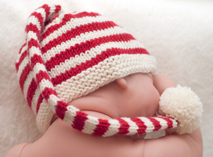 Baby hat and booties "Bijou"