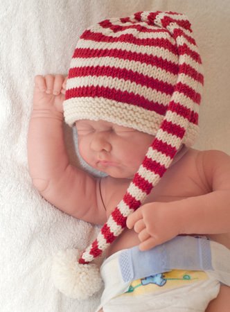 Baby hat and booties "Bijou"