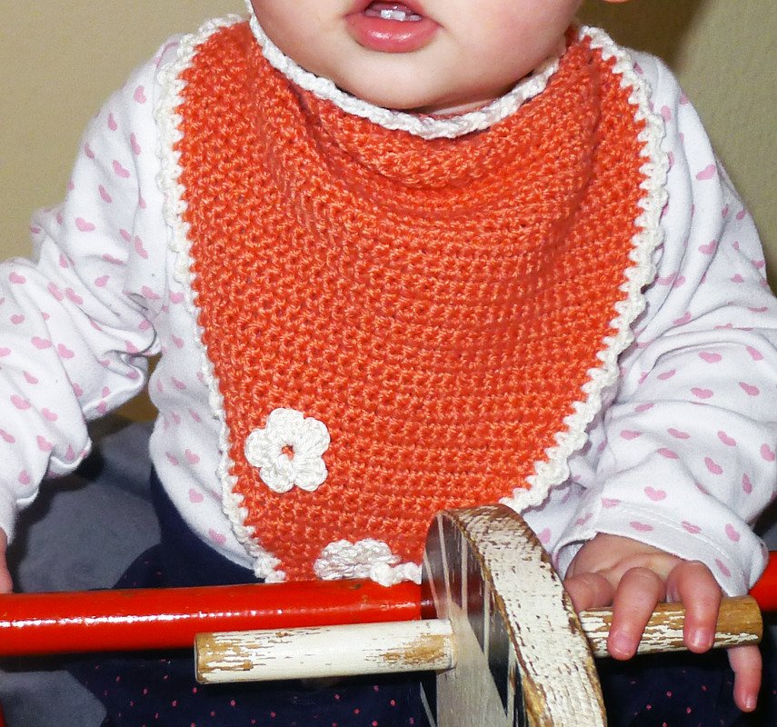 Dreieckstuch, Halstuch, Babyschal, Schal - Bild 5