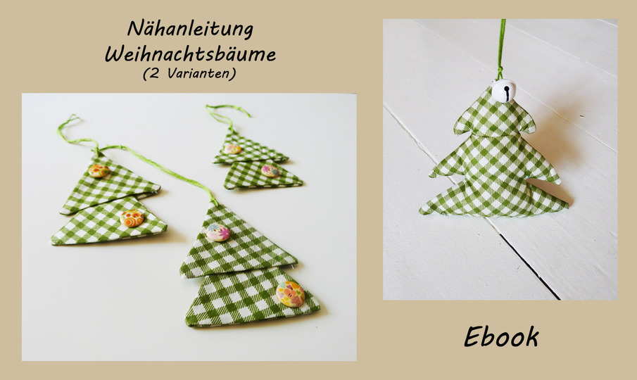 Weihnachtsbaum nähen, Nähen für Weihnachten, Weihnachtsbäume, Christbäume