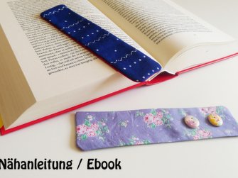 Kostenlose Nähanleitung Lesezeichen, Ebook nähen, Nähen lernen
