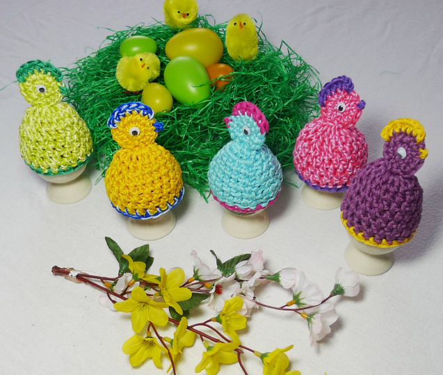 Häkelanleitung Eierwärmer, Ostern, Häkeln für Ostern