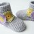 Häkelanleitung - Babystiefel Blüten Babyschuhe - No.63