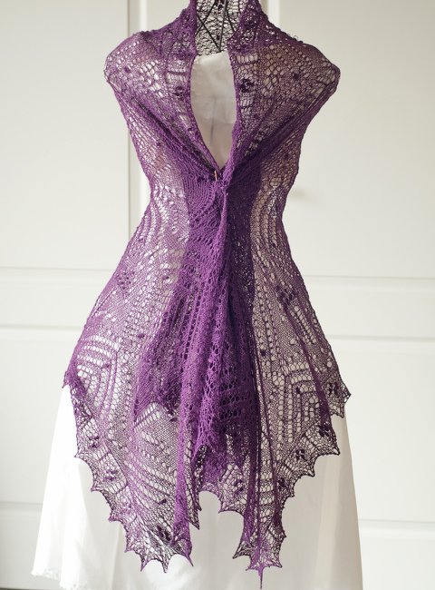 Rectangle lace shawl "Muscari" - Image 2