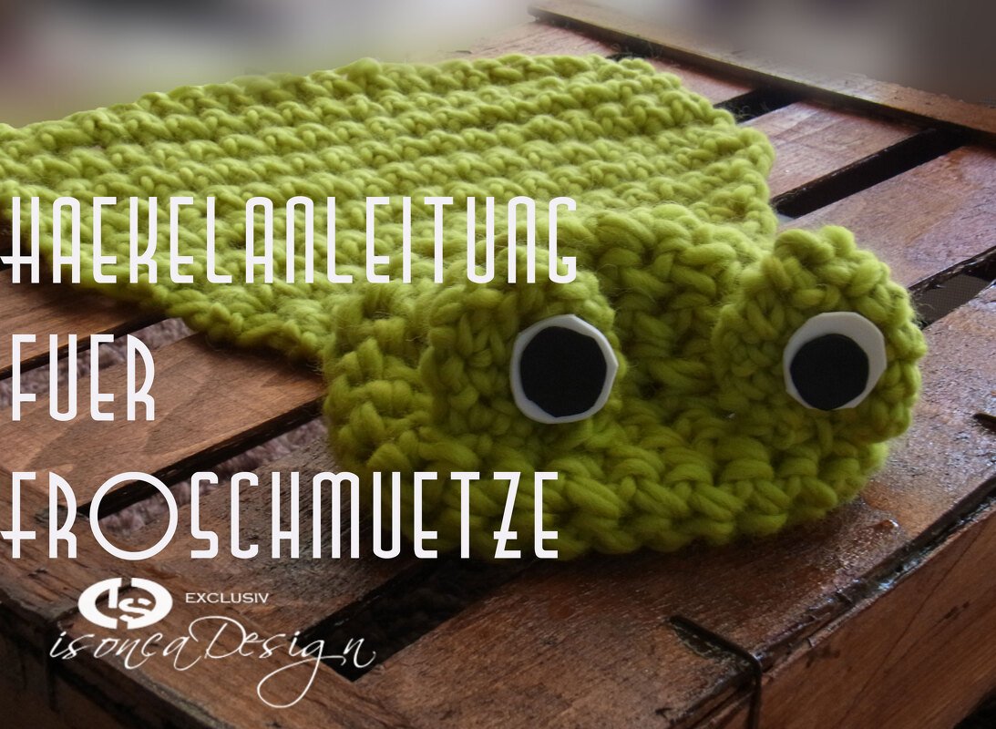 Mütze für Babyfoto Shootings - Froschmütze