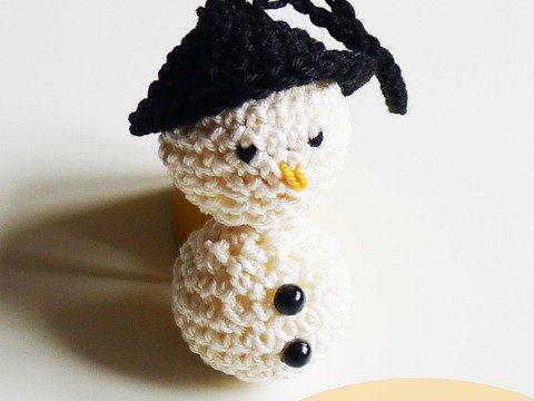 Häkelanleitung Schneemann - Weihnachtsbaumschmuck