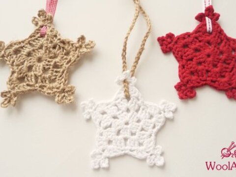Häkelanleitung - Weihnachts-Stern ca. 15 cm