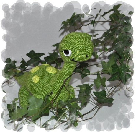 Crochet Pattern - Tutorial - Babydino - Dino Lino
