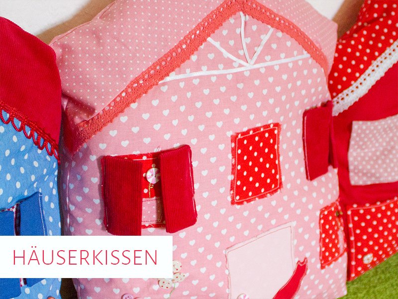 Schnittmuster &amp; Nähanleitung Häuserkissen