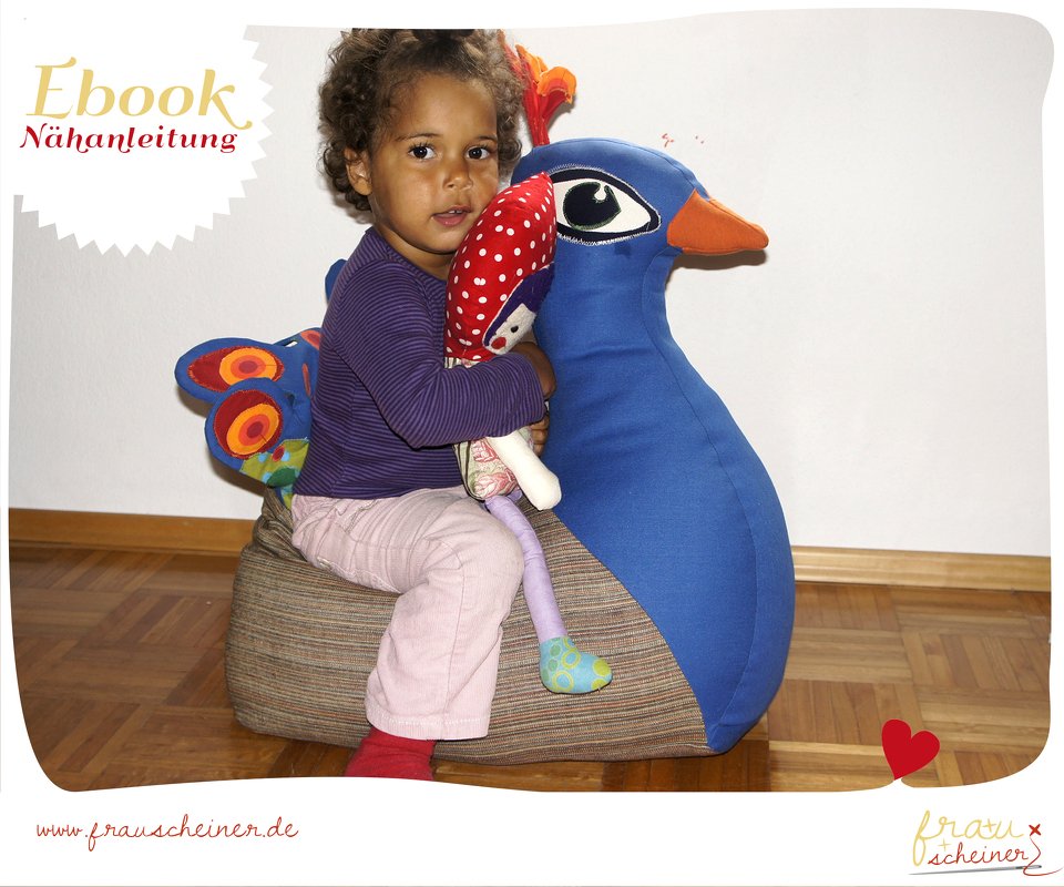 Nähanleitung Reittier Pfau 