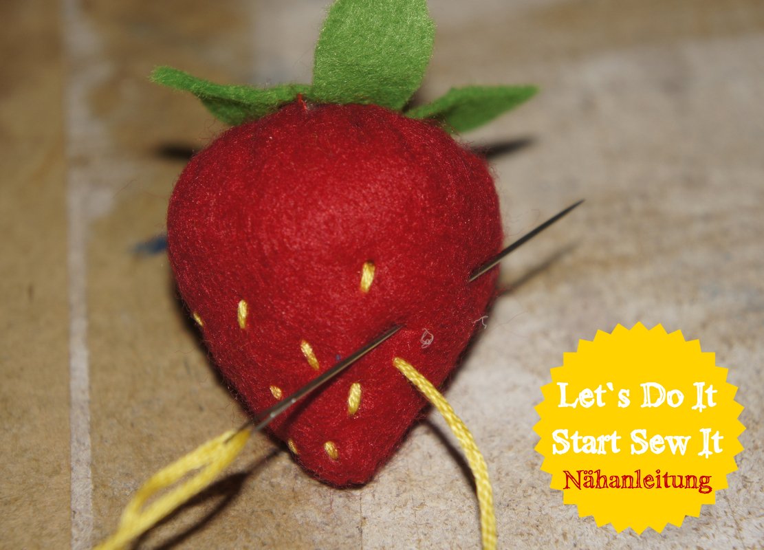 Nähanleitung Filz Obst zum Spielen und Dekorieren - Bild 3