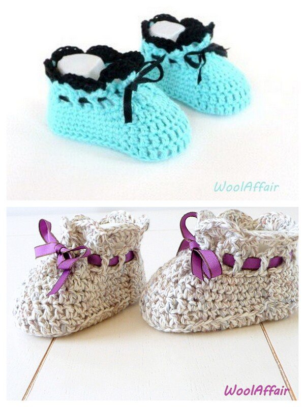 E-Book -Baby Schnür Schühchen - Häkelanleitung - No.25