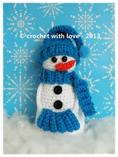 Häkelanleitung Schneemann