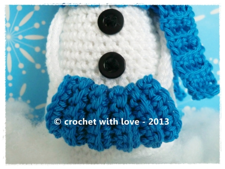 Häkelanleitung Schneemann