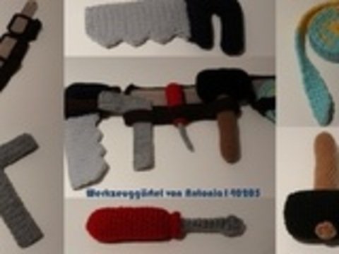 E-Book / Anleitung zum Häkeln - Werkzeuggürtel für den kleine, aber leisen Handwerker