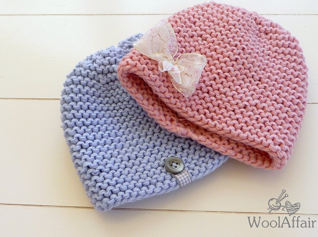 Strickanleitung - Grobstrick-Mütze Baby - Beanie - No.24