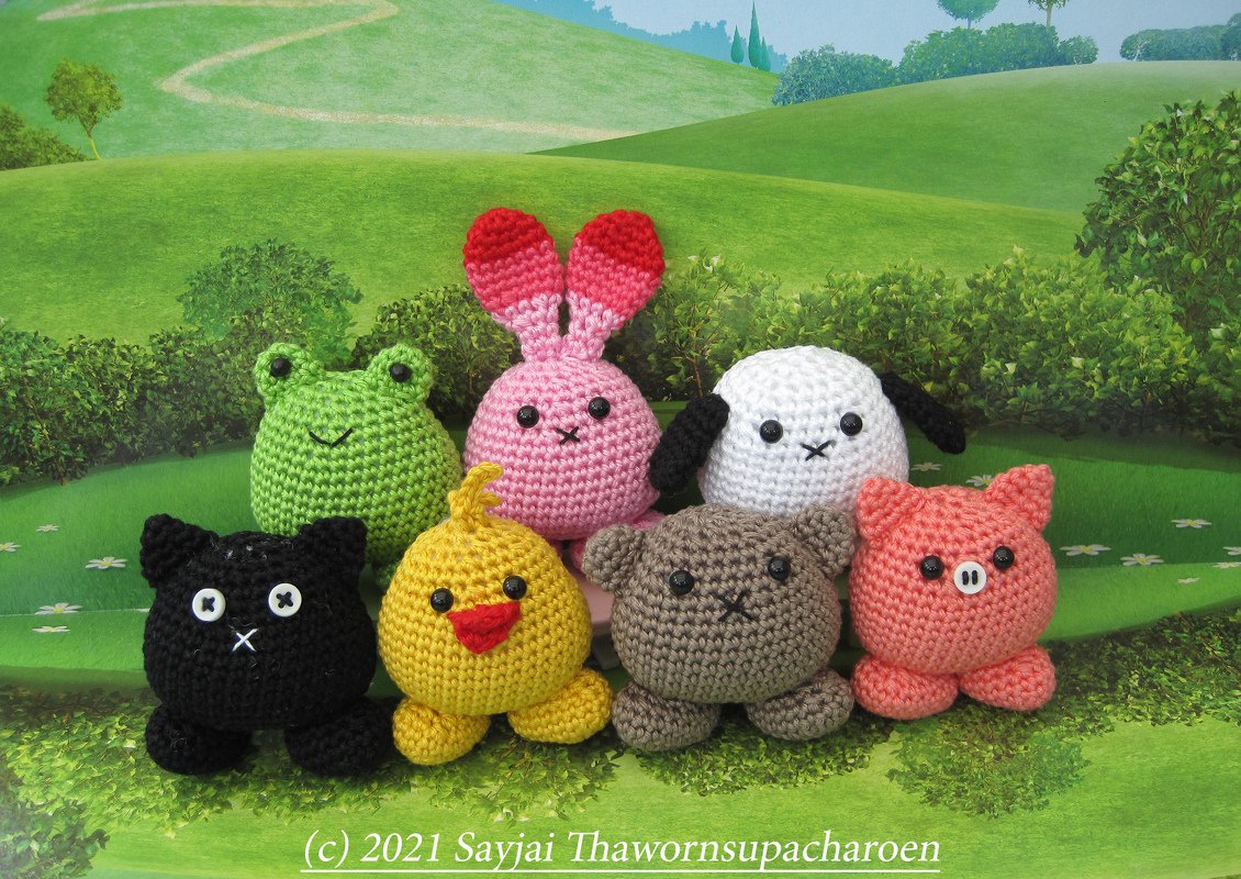 Puffy Pals, Amigurumi Crochet Pattern