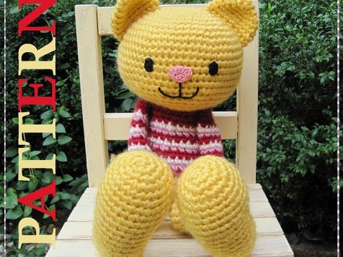 Hab-mich-lieb-Kätzchen - Amigurumi Häkelanleitung